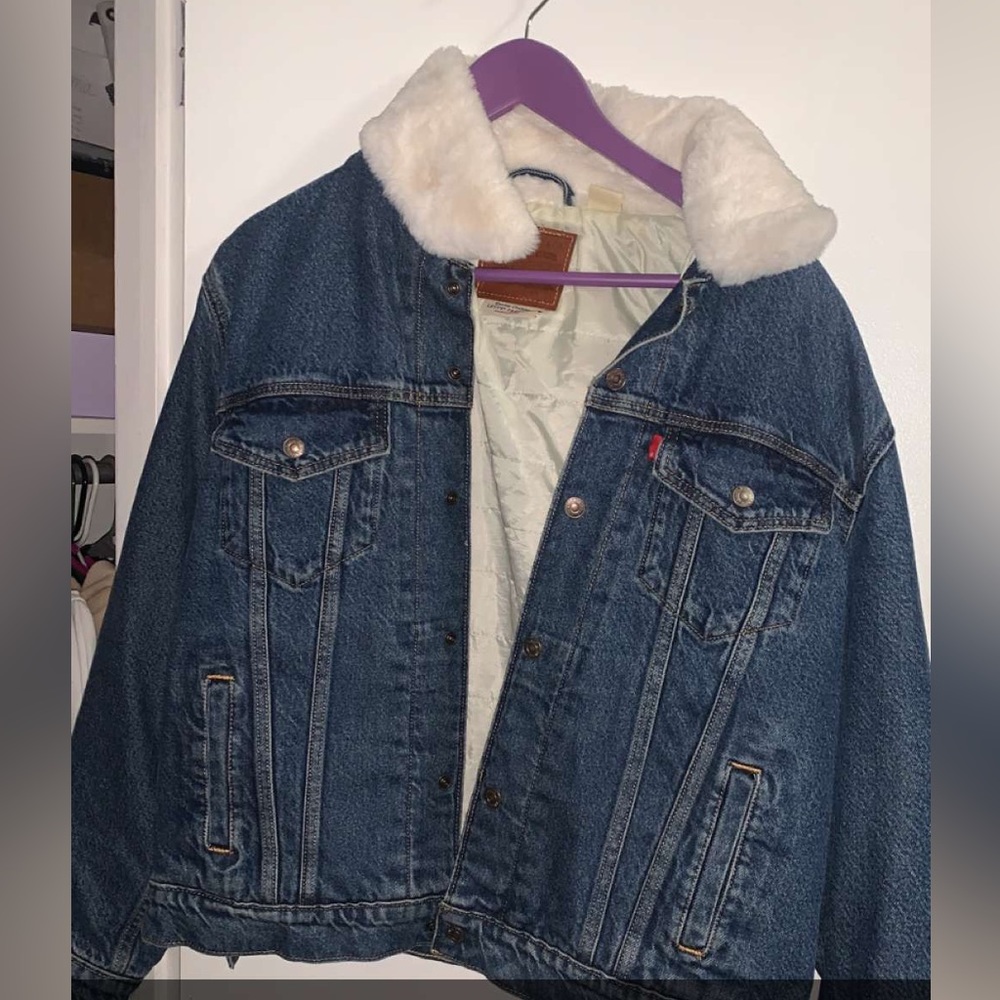 Levi’s fur jean jacket